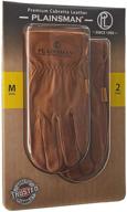 plainsman premium cabretta leather gloves logo