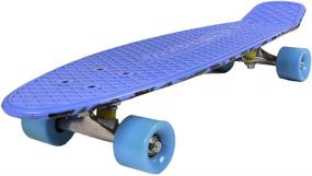 img 1 attached to 🛹 Skateboard for Beginners and Pros - 27-inch Vintage Board for Kids and Adults - Stylish Shortboard with Swapable Wheels