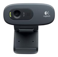 logitech hd webcam c270: четкое широкоформатное видео с разрешением 720p для звонков и записи (960-000694), легкая и портативная, весом 3,15 фунта. логотип