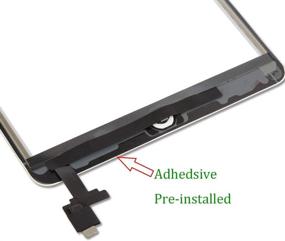 img 4 attached to Digitizer Repair Replacement Pre Installed Adhesive Tablet Replacement Parts
