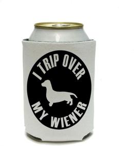 img 1 attached to 🌭 Quirky Can Cooler - Graphics and More's Wiener Dachshund Drink Insulator!