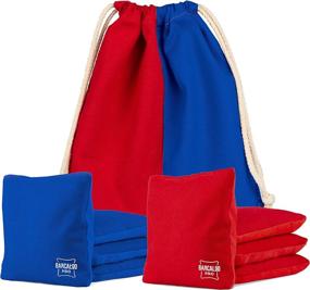 img 4 attached to Barcaloo Professional Cornhole Bags Set: 8 Regulation All-Weather Double Sided Bean Bags - Sticky/Slick Sides for Pro Corn Hole Game