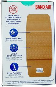 img 1 attached to 💯 10 ct Pack of 3 Extra Large All One Size Band-Aid Flexible Fabric Bandages