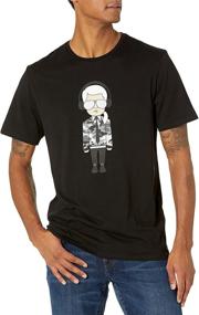 img 2 attached to Karl Lagerfeld Paris Reflective Chacracter Men's Clothing in T-Shirts & Tanks