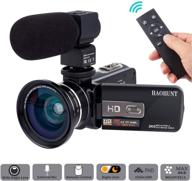 📹 1080p hd camcorder digital video camera 30fps with 3.0" touch screen, 24mp, microphone, wide angle lens, vlogging camera with remote control, infrared night vision recorder - model 3053strmw logo