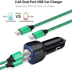 img 1 attached to ✅ Fast Charging USB C Car Charger Set + Wall Charging Block & Type C Cable Compatible for Samsung Galaxy S20+ S20 Ultra A20 A11 A51 A30 A40 A50 A70 A71 A80 A90 A10E A20E A20S A30S A9 A50S S10+ Note 20 10