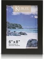 🖼️ black wooden 6 x 8 picture frame - klikel wall hanging and table standing photo frame логотип