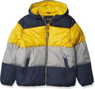 🧥 navy colorblock puffer ixtreme boys' clothing – jackets & coats logo