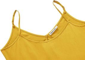 img 1 attached to MSBASIC Sundress Adjustable Strappy Yellow