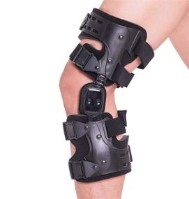 img 4 attached to 🔴 MB Medical Braces Universal Size Unloader Knee Brace - Osteoarthritis, Rheumatoid Arthritis, Knee Pain Relief, Degeneration Support - Black, Right Lateral, Left Medial