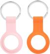 [2 pack] for airtags soft silicone case logo