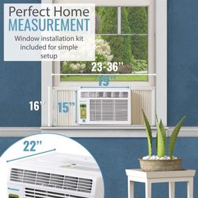 img 1 attached to 🌬️ Keystone 12,000 BTU Window Mounted Air Conditioner: Energy Efficient Cooling for Rooms up to 550 Sq. Ft, Remote Control & Sleep Mode Included