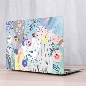 img 1 attached to 🌸 May Chen MacBook Pro 13 Inch Case A2338 M1/A2289/A2251 2020 Release,Artistic Floral Hard Shell Case + Screen Protector + Keyboard Cover for New MacBook Pro 13 inch with Touch Bar