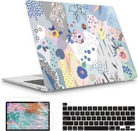 img 4 attached to 🌸 May Chen MacBook Pro 13 Inch Case A2338 M1/A2289/A2251 2020 Release,Artistic Floral Hard Shell Case + Screen Protector + Keyboard Cover for New MacBook Pro 13 inch with Touch Bar