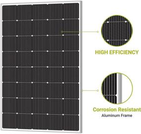 img 1 attached to 🌞 High-Efficiency Mono Cells 240W Monocrystalline Solar Panel 12V Off-Grid Charge System for RV Marine Boat Rooftop by Newpowa