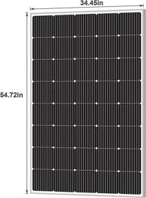 img 2 attached to 🌞 Высокоэффективные моно кристаллические солнечные панели 240W, 12V с офф-грид зарядной системой для крыши автофургона, морских судов и лодок от Newpowa