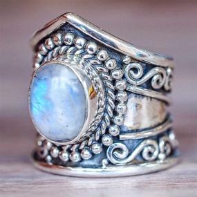 img 2 attached to Gixaxak Vintage Natural Moonstone Gemstone
