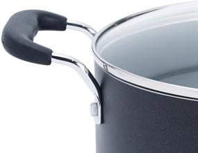 img 2 attached to 🍲 T-fal Soup, Stock Pot, 8 Quart Nonstick - Dishwasher Safe, Charcoal Black