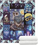 🦉 yuntu owl blanket - ultra soft sherpa throw blankets for bed sofa and couch - owl gifts for owl lovers - cozy warm blankets logo