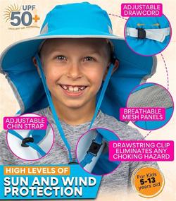 img 2 attached to 🎣 Discoverer Kids - GearTOP Fishing Hats for Boys and Girls, Sun Hats with UV Protection, Ages 5-13