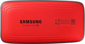img 1 attached to Samsung X5 Portable SSD 1TB Thunderbolt 3 External SSD - Gray/Red (Model MU-PB1T0B/AM)