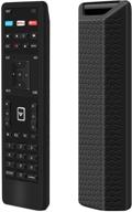 📺 enhance and protect your vizio xrt122 smart tv remote control with shockproof silicone case cover - lightweight and durable (black) logo