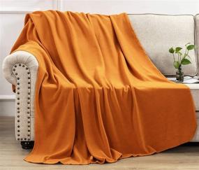 img 3 attached to 🌟 Nikazz Super Soft Fleece Blanket - Solid Luxury Bed Blanket 60 X 80 Inch - Fuzzy Lightweight Blanket - 100% Polyester Microfiber Comfort Blankets for Couch, Bed, Sofa - Yellow (60 X 80 in)