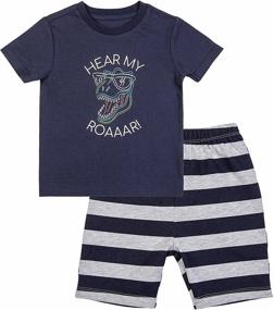 img 3 attached to 🦕 Froerley Pajamas Set 4 Pieces, Dinosaur Boys' Sleepwear in Clothing Sets