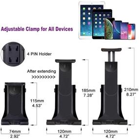 img 3 attached to 📱 leQuiven Cup Holder Phone Mount & Tablet Holder, Car Cradle Stand for iPad Mini 8.3 inch 2021, iPhone 13/12/11 Pro Max, Galaxy Z Fold 3/ Z Flip 3/ Z Flip/ Z Fold 2, Samsung S21/S20, and Other Mobile Devices Under 8.3