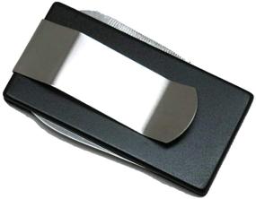 img 4 attached to Sleek Black 3-in-1 Money Clip: A Stylish and Functional Wallet Accessory