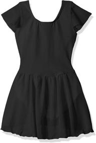 img 2 attached to 👗 Stylish Flutter Sleeve Dress for Big Girls by Capezio