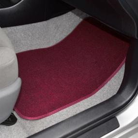 img 2 attached to BDK Premium 4PC Set Of Universal Carpet Floor Mats With Vinyl Safety Heel Pad For Car