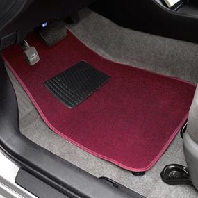 img 3 attached to BDK Premium 4PC Set Of Universal Carpet Floor Mats With Vinyl Safety Heel Pad For Car