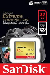 img 2 attached to Boost Your Speed with SanDisk 32GB Extreme CompactFlash Memory Card UDMA 7 - Up to 120MB/s (Model SDCFXSB-032G-G46)