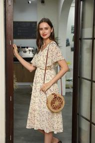 img 2 attached to Rattan Bags Women Handmade Handbag Women's Handbags & Wallets in Top-Handle Bags