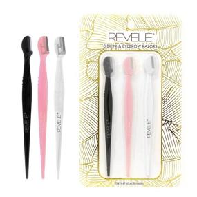 img 4 attached to 💆 Effortless Hair Removal: Pack of 3 Revele Precision Eyebrow and Bikini Razors for Pain-Free Results