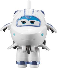 img 3 attached to 👾 Super Wings Mini Action Figures - 2-inch Transform-a-Bot 4-Pack, Flip, Todd, Agent Chase, Astra Airplane Toys - Perfect Preschool Toy Plane Set for 3-5 Year Old Boys and Girls - Ideal Kids Birthday Gift
