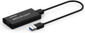 img 3 attached to 🎥 POWERAXIS HDMI в USB 2.0 Звуковая видео карта захвата: Запись в высоком разрешении 1080P/30Hz, захват игр и потоковое вещание, прямые трансляции и обучение с использованием DSLR-камер, экшн-камер и ПК.