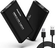 🎥 poweraxis hdmi в usb 2.0 звуковая видео карта захвата: запись в высоком разрешении 1080p/30hz, захват игр и потоковое вещание, прямые трансляции и обучение с использованием dslr-камер, экшн-камер и пк. логотип