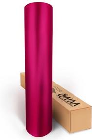 img 1 attached to VViViD Pink Magenta Satin Chrome Vinyl Wrap Film Roll: DIY Easy to Use & Air-Release Adhesive (1ft x 5ft)