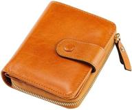 luckysgy wallets blocking leather bifold women's handbags & wallets and wallets logo