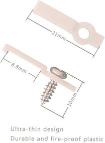 img 3 attached to 🔧 GXILEE 50 PCS Plastic Mounting Bracket Clip for Fixing 3528 2835 LED Light Strip - Ideal for 8mm Wide Non-Waterproof LED Strip - Screws Included