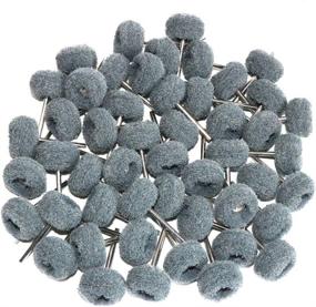 img 4 attached to 💪 50PCS Non-woven Abrasive Buffing Polishing Wheel Set For Rotary Tools - Scouring Pad Brush Polishing Kit, Grit 800 Rust Removal and Deburring on Metal Surface, with 3mm Mandrel Included