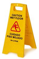 alpine industries caution floor yellow occupational health & safety products logo