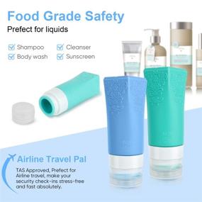 img 2 attached to 🧴 Squeeze Approved Toiletries: The Ultimate Travel Toiletry Containers