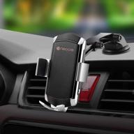 ultimate wireless car charger mount: qc 3.0, 10w qi fast charging, auto clamping, touch sensing, compatible with iphone 11/11 pro max/xs/x logo