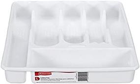 img 1 attached to Rubbermaid Cutlery Tray Large White