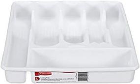 img 4 attached to Rubbermaid Cutlery Tray Large White