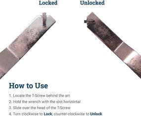 img 2 attached to 🔐 T Screw Security Wrench Picture Hangers: Your Ultimate Solution for Secure Wall Decor Installation