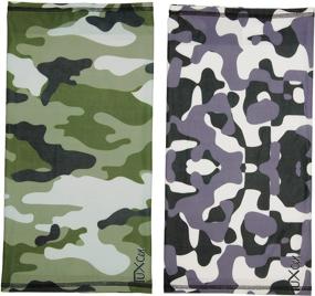 img 1 attached to 🏻 Youth Kids Camo Gaiters | Girls Boys Face Masks Gator | Cooling Bandana Balaclava with UV Protection